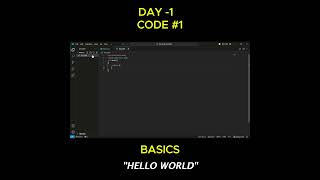 quotHELLO WORLDquotI AM LEARNING C PROGRAMMING LANAGUAGE THIS IS MY DAY1 AND CODE1 C coding code [upl. by Kayle798]