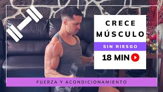 CRECE MÚSCULO  Ejercicios que FUNCIONAN  EP26 fitness [upl. by Kevina]