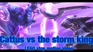 LEGO cattus vs storm king  plus fortnitemares victory [upl. by Stiruc]