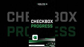 Checkbox Progress Microsoft Excelbelajarexcel rumusexcel microsoftexcel [upl. by Kiele]