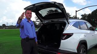 2022 Hyundai Tucson vs Nissan Rogue  Trunk Space [upl. by Breban]