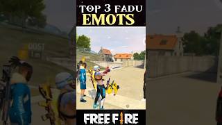 Top 3 Fadu Emotes 😡 freefire trending shortvideo [upl. by Ailegave]