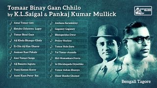 Rabindra Sangeet  KL Saigal  Pankaj Mullick  Tomar Binay Gaan Chhilo [upl. by Dnomyad]