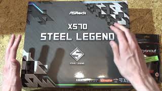 Asrock X570 Steel Legend Unboxing  german [upl. by Tan291]