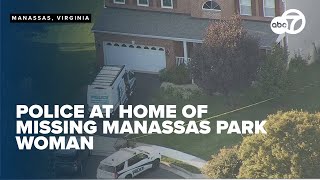 Large police presence outside home of missing Manassas Park woman [upl. by Hutchinson]