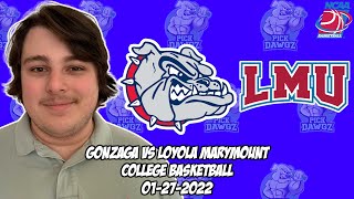 Gonzaga vs Loyola Marymount 12722 College Basketball Free Pick CBB Betting Tips [upl. by Yelyk171]