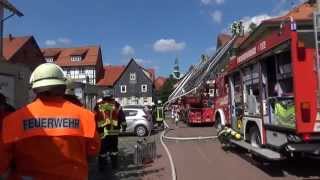 Brand des Alten Brauhauses  Osterode am Harz  08052015 [upl. by Abbi]