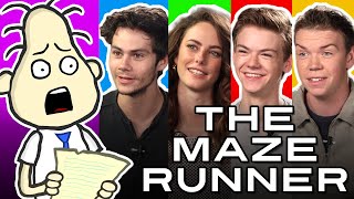 THE MAZE RUNNER Cast Interview w Thomas Kaya Dylan amp Will [upl. by Kant]