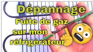 Panne fuite de gaz réfrigérant sur un réfrigérateur  Part 22 [upl. by Aihsyt]