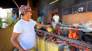 TRADITIONAL Jamaican WOOD FIRE Breakfast in Jamaica 100 Foods to Eat Before You Die 59 [upl. by Adnawuj224]