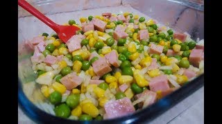 SALADA DE ERVILHA FRESCA COM PRESUNTO SUPER FÁCIL [upl. by Isidro72]