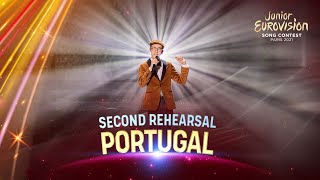 Simão Oliveira  O Rapaz  Second Rehearsal  Portugal 🇵🇹  Junior Eurovision 2021 [upl. by Airamahs]