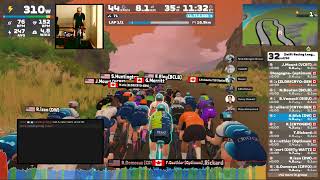 Zwift Racing League  Cat A on Turf N Surf in Makuri Islands [upl. by Nylesoj71]