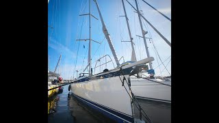 New Hallberg Rassy 44  A quick look inside of this beautiful yacht [upl. by Karola]