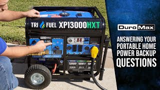 DuroMax Portable Home Power Backup Generator Questions Answered Pt 2 [upl. by Ecirbaf]