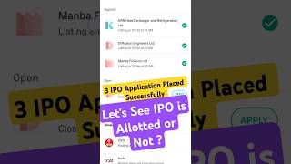 3 IPO Application Placed Successfully  Lets see IPO is Allotted or Not   Tech Investment Ideas [upl. by Afatsum995]