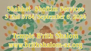 Shabbat Shoftim Services [upl. by Leirad]