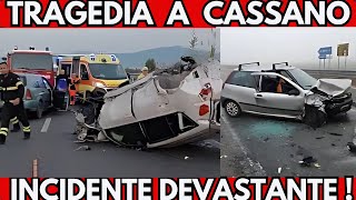 🔴 INCIDENTE TERRIBILE A CASSANO GIOVANE IN FIN DI VITA  NOTIZIA SHOCK [upl. by Einhoj]