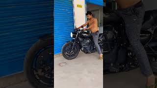 Modified Royal Enfield Meteor 350 Black Devil [upl. by Ahsatel899]