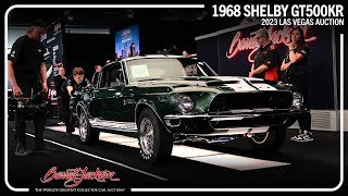 SOLD 1968 Shelby GT500KR  BARRETTJACKSON 2023 LAS VEGAS AUCTION [upl. by Reppiks]