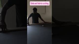 Sofa set work fabric cutting ✂️ grey colour sofa faybar wala shortvideo viralvideo woodworking [upl. by Michon]