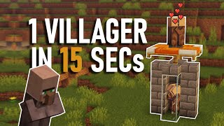 The EASIEST Villager Breeder in Minecraft  Villager Farm  119120 [upl. by Nereus233]