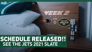 🚨 SEE THE 2021 NEW YORK JETS SCHEDULE 🚨 NFL Schedule Release [upl. by Nivanod]