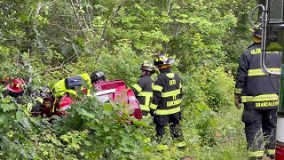 Crash shuts down all lanes of Route 128 on North Shore [upl. by Addiego]