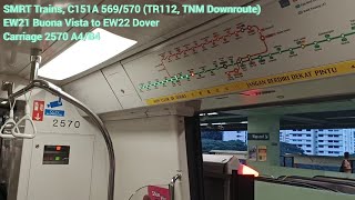 TNM Downroute SMRT Trains  KSF C151A 569570 Buona Vista → Dover [upl. by Bullis]