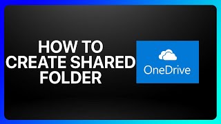 How To Create Shared Folder In OneDrive Tutorial [upl. by Ardnuaek]