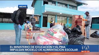 7500 estudiantes en situación de pobreza extrema reciben almuerzos nutritivos en Ecuador [upl. by Marilee]