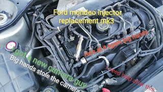 Ford mondeo mk3 jaguar xtype and transit 20 22 and 24 tdci injector replacement [upl. by Nylrebmik]