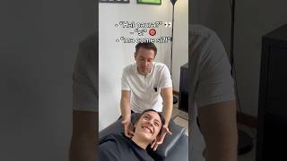 Trattamento osteopatico di Francesca 🧑🏻‍⚕️ osteopata osteopatia thrust asmr [upl. by Kessia]