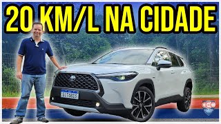 Teste COROLLA CROSS 2024 só 122 cv mas faz 20kml [upl. by Metzgar]