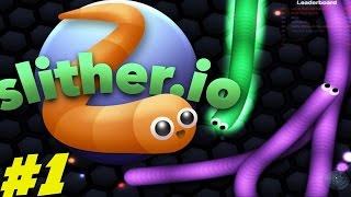 Slitherio Gameplay 1 [upl. by Soalokin]