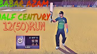 BABAR AZAM HALF CENTURY AGAINST INDIA😍babarazam halfcentury india pakistan rc24 rc24update [upl. by Llenrep]