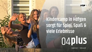 Kindercamp in Höfgen sorgt für Spiel Spaß amp viele Erlebnisse [upl. by Avle244]