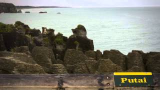 Punakaikis Pancake Rocks  Roadside Stories [upl. by Atisor]