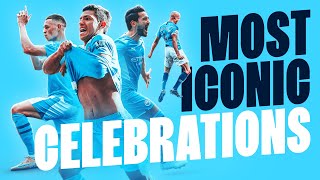 Greatest Goal Celebrations  Iconic Man City Goal Reactions [upl. by Sirad]