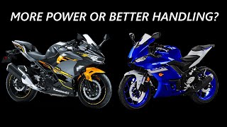 Yamaha R3 vs Kawasaki Ninja 400  Real World Test 2019 [upl. by Edlin820]