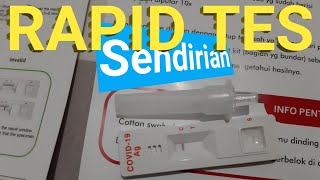 Rapid antigen tes covid 19  swab sendiri di rumah [upl. by Naedan198]