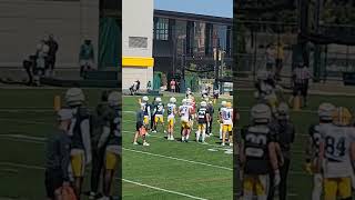 Sean Clifford Makes Great Throw For Touchdown shorts packers greenbaypackers [upl. by Ennairb]