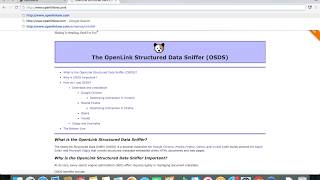 OpenLink Structured Data Sniffer Installation  Google Chrome [upl. by Elbys]