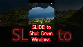 Slide to Shut Down 🤩😲🎉💯 windowstips windows11 new amazingshorts usefultips trendingshorts [upl. by Shulamith]