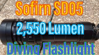 Sofirn SD05 Diving Flashlight Unboxing and Review with Beam Shots [upl. by Renick]