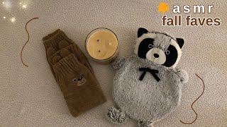 ♡ asmr for sleep ♡ overexplaining my fall favourites gentle tapping scratching tracing etc [upl. by Gordie310]