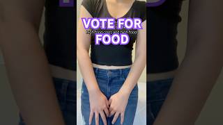 who are you voting for foodbaby election2024 shorts [upl. by Napra147]