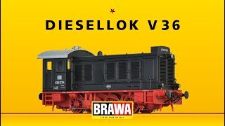 BRAWA H0 Diesellok V36  Digital EXTRA [upl. by Patti]