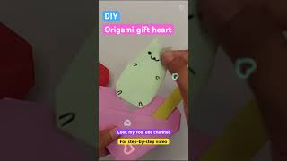 ★ DIY ORIGAMI NA WALENTYNKI  DLA MAMY ★DIY Origami gift heart shorts [upl. by Avitzur]