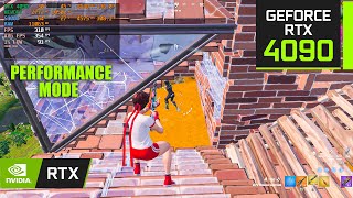 Fortnite  RTX 4090 24GB  Performance Mode  Lowest Settings [upl. by Eyma]